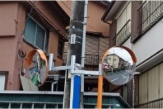 安全を守るカーブミラーが付きました！